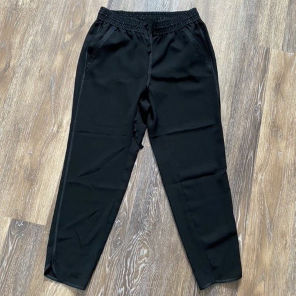 LOFT Tuxedo Trim Drawstring Joggers Size 4